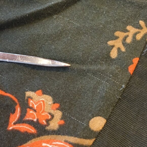 Vintage Casual Corner Skirt Medium Moss Green Tiered Corduroy Blend Boho Hippie - Picture 8 of 12